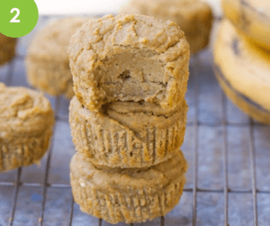 flourless banana muffins image