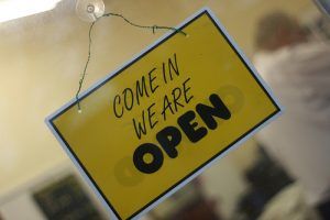 Open shop sign